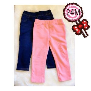 Bundle of Two Maggie & Zoe Toddler Girl Pants 24M